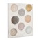 Stupell Industries Dull Paint Circles Quilted Beige Linen Backdrop Canvas Design By Patricia Pinto
